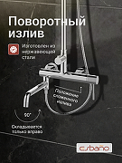 Душевая система Esbano DS Daisy ESDSDAIS-DSXR цвет Хром-3