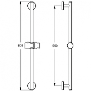 Душевая штанга Ideal Standard Ideal Rain B9420AA цвет Хром-1