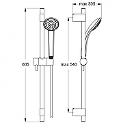 Душевой гарнитур Ideal Standard Ideal Rain Pro B9829AA цвет Хром-1