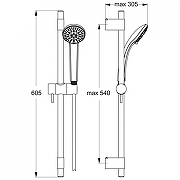 Душевой гарнитур Ideal Standard Ideal Rain Pro B9830AA цвет Хром-1