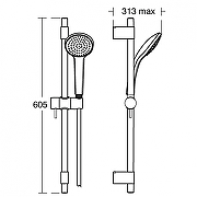 Душевой гарнитур Ideal Standard Ideal Rain Pro B9833AA цвет Хром-1