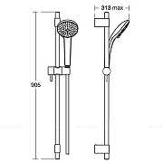 Душевой гарнитур Ideal Standard Ideal Rain Pro B9836AA цвет Хром-1