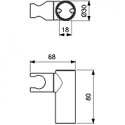 Держатель ручного душа Ideal Standard Ideal Rain Pro B9847AA цвет Хром-1