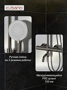 Душевая система Esbano DS Celine ESDSCELI-DSGM цвет Оружейная сталь-4