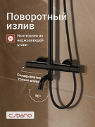 Душевая система Esbano DS Celine ESDSCELI-DSMB цвет Черный матовый-3