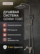 Душевая система Esbano DS Gemini ESDSGEMI-DSGM цвет Оружейная сталь