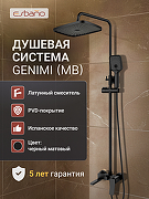 Душевая система Esbano DS Gemini ESDSGEMI-DSMB цвет Черный матовый