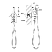 Гигиенический душ со смесителем Timo Saona 2337/00SM цвет Хром-1