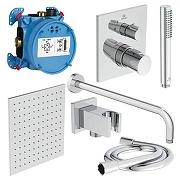 Душевая система Ideal Standard Ceratherm C100 A7572AA с термостатом цвет Хром