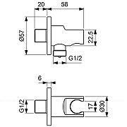 Душевая система Ideal Standard Ceratherm T100 A7573A5 с термостатом цвет Хром-1