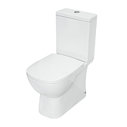 Унитаз компакт Sanita Luxe Quadro WC.CC/Quadro/2-SlimDM/WHT.G/S1 цвет Белый с бачком и сиденьем Микролифт