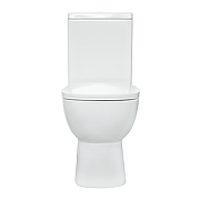Унитаз компакт Sanita Luxe Quadro WC.CC/Quadro/2-SlimDM/WHT.G/S1 цвет Белый с бачком и сиденьем Микролифт-1