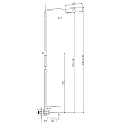 Душевая система Haiba HB23803-7 цвет Черный матовый-12
