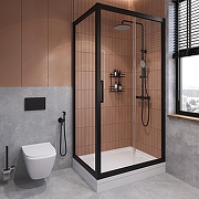 Душевая система STWORKI Сортланд S10160BK с термостатом цвет Черный матовый-6