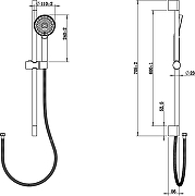 Душевой гарнитур STWORKI Вестфолл WH627-MB цвет Черный матовый-11