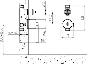 Душевая система STWORKI Ларвик P37268-122/1B-1 цвет Хром-13