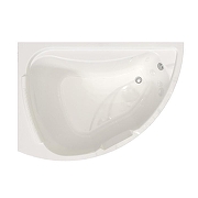 Акриловая ванна Radomir Альбена 168x120 L 1-01-2-1-1-015К цвет Белый со слив-переливом Хром