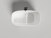 Ванна из искусственного камня Salini Oriente Ofuro 140х80 1043101G цвет Белый глянцевый-3