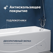 Акриловая ванна DIWO Ростов 170х70 цвет Белый-2