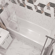 Акриловая ванна DIWO Анапа 170х70 Щ0000055220 цвет Белый-5