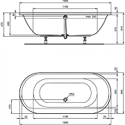Акриловая ванна Ideal Standard Connec Air 180х80 E106801 цвет Euro White / Евробелый-3
