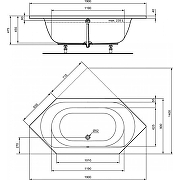 Акриловая ванна Ideal Standard Connec Air 190х90 E106901 цвет Euro White / Евробелый-2