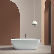 Ванна из искусственного камня Artceram Hoop 170x70 ACW00201 цвет Белый глянцевый-1