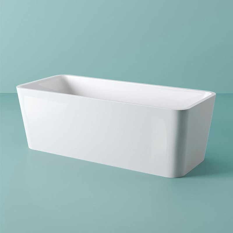 Ванна из искусственного камня Artceram Square 180x80 ACW00401 