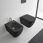 Унитаз Scarabeo Teorema 2.0 5126/CL49BK подвесной цвет Ардезия мат (ardesia matt) без сиденья-1