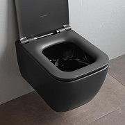 Унитаз Scarabeo Teorema 2.0 5126/TWB49 подвесной цвет Bicolors ardesia без сиденья-2