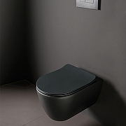 Унитаз Scarabeo Glam 5201/TW49BK подвесной цвет Ардезия мат (ardesia matt) без сиденья