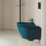 Унитаз Scarabeo Glam 5201/TW56 подвесной цвет Океан матовый (ocean matt) без сиденья