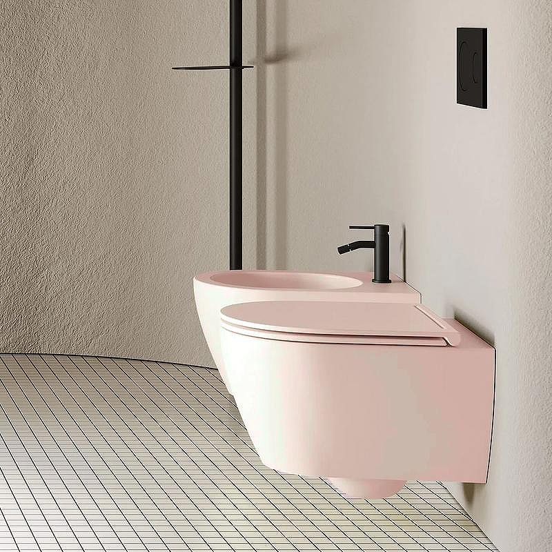 Унитаз Scarabeo Glam 5201/TW54+BIOKER подвесной 