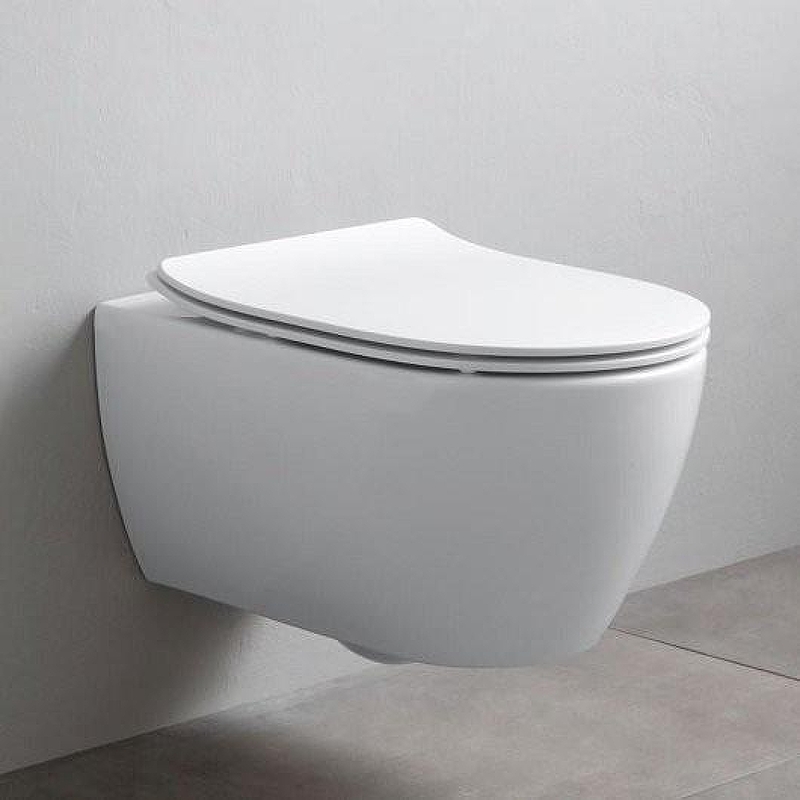 Унитаз Scarabeo Glam 5201/TW+BIOKER подвесной 