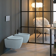 Унитаз Scarabeo Glam 5203/TW38 подвесной цвет Air без сиденья