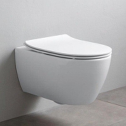 Унитаз Scarabeo Glam 5203/TW+bioker подвесной цвет Белый без сиденья