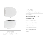 Унитаз Scarabeo Moon 5520/CL55 подвесной цвет Мускус матовый (musk matt) без сиденья-4