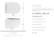 Унитаз Scarabeo Moon 5520/CLBK подвесной цвет Белый без сиденья-3