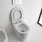 Унитаз Scarabeo Moon 5522/CL41 приставной цвет Pearl matt без бачка и сиденья-1