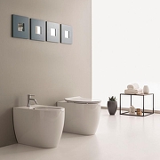 Унитаз Scarabeo Moon 5522/CL приставной цвет Белый без бачка и сиденья-1