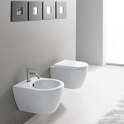 Унитаз Scarabeo Moon 5524/CL подвесной цвет Белый без сиденья-2