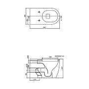 Унитаз компакт Scarabeo Moon 5526/CL цвет Белый без бачка и сиденья-2