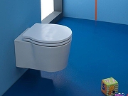 Унитаз Scarabeo Bucket 8815 детский подвесной цвет Белый без сиденья-1