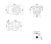 Унитаз Scarabeo Bucket 8815 детский подвесной цвет Белый без сиденья-3