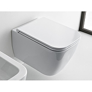 Унитаз Scarabeo Teorema 2.0 5126/TW41 подвесной цвет Жемчужный (pearl) без сиденья