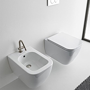 Унитаз Scarabeo Teorema 2.0 5126/TW41 подвесной цвет Жемчужный (pearl) без сиденья-1