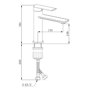 Смеситель для раковины Boch Mann Mimi BM10905 цвет Черный матовый-2