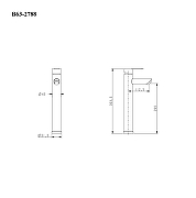 Смеситель для раковины Bond Smart B63-2788 цвет Черный матовый-13