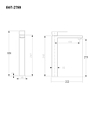 Смеситель для раковины Bond Smart B67-2788 цвет Черный матовый-13