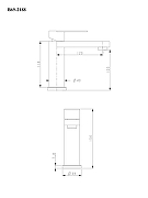 Смеситель для раковины Bond Smart B69-2188 цвет Черный матовый-10